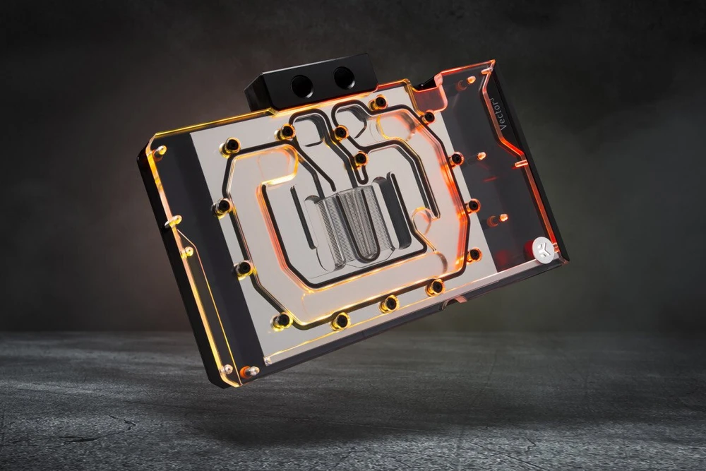 Ek Water Blocks Ek Vanduo Blocks EKWB EK-Quantum Vector3 Suprim RTX 5090 GPU vandens aušintuvas, D-RGB, galinė plokštė - akrilas