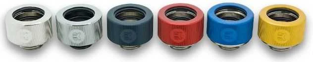 Ekwater EK vandens blokai EK-HDC jungtis 16 mm G1/4, aliuminis, žalvaris, violetinė, 23,8 mm, 23,8 mm, 14,5 mm