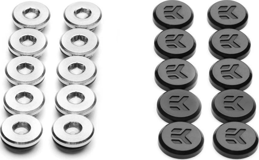 Ek Water Blocks Ek Vanduo Blocks EK Vanduo Blocks EK-Quantum sukimo momento kaištis G1/4 colio – 10 vnt. pakuotėje, sidabrinis