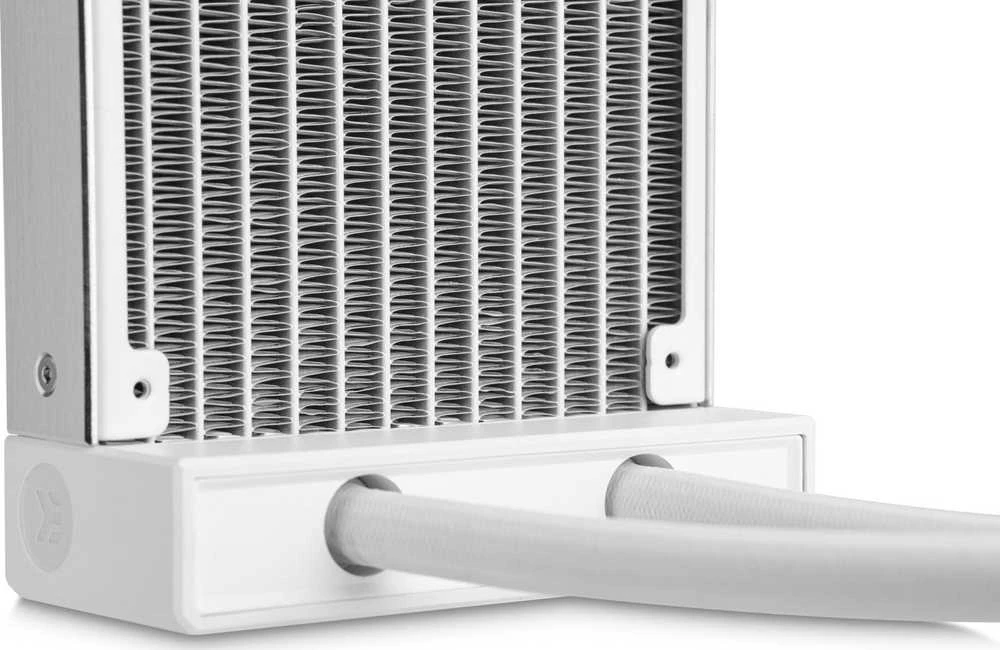 Ek Water Blocks „Ek Vanduo Blocks“ EK Vanduo Blocks EK-Nucleus AIO CR360 Lux D-RGB universalus skysčio aušintuvas – 360 mm, baltos spalvos