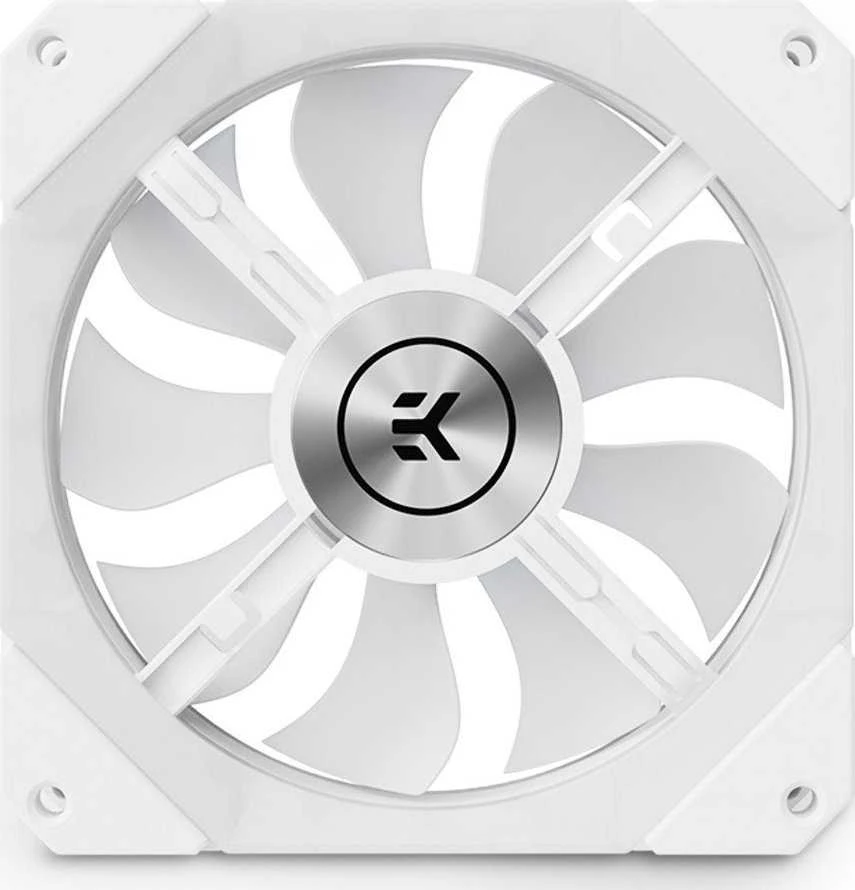 Ek Water Blocks Ek Vanduo Blocks EK Vanduo Blocks EK-Quantum Impulse 120 D-RGB PWM korpuso ventiliatorius – 120mm, baltos spalvos
