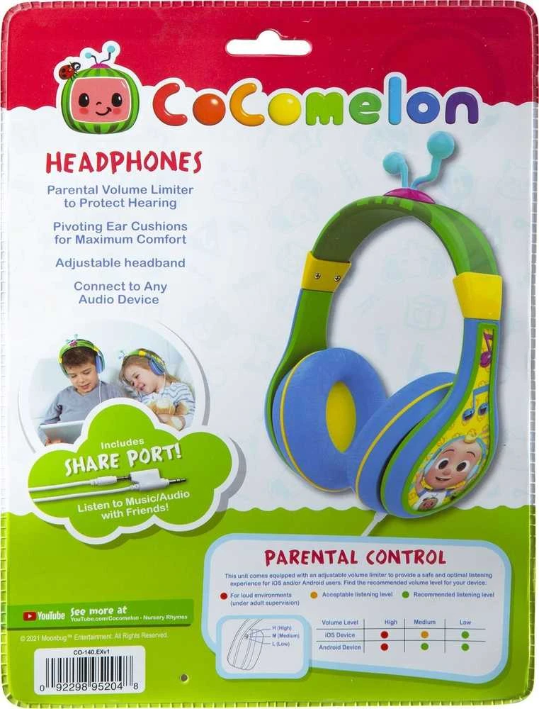 Cocomelon ausinės vaikams pakuotėje