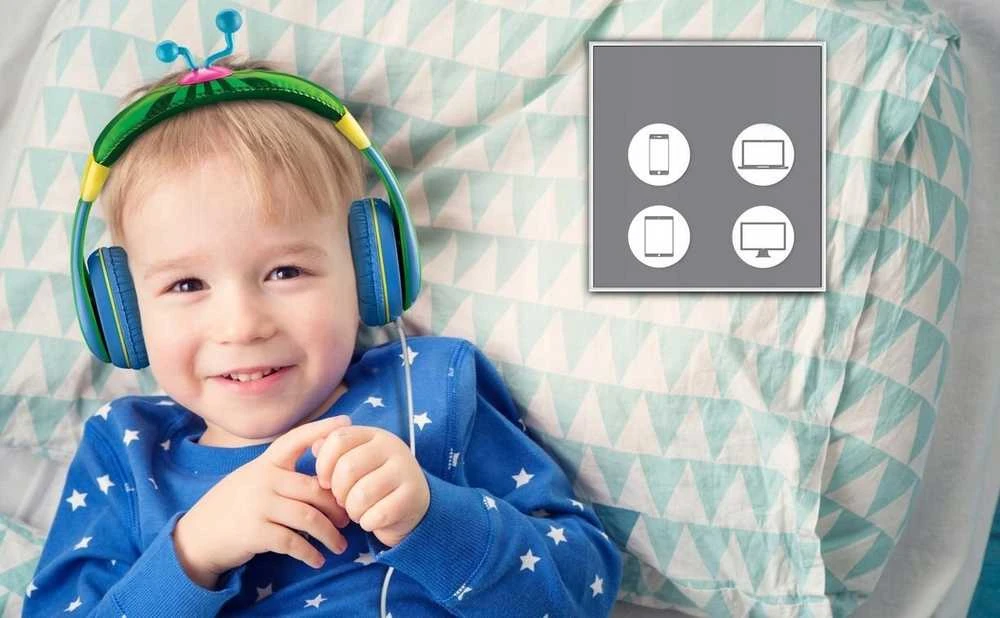 „Ekids“ ausinės, uždedamos ausinės vaikams / vaikams – Cocomelon – Co-140.uexv1