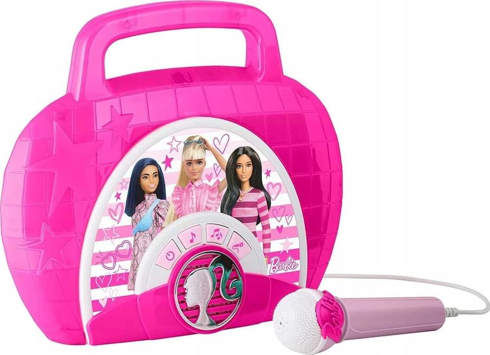 Ekids Boombox garsiakalbis mikrofonas karaoke 2in1 vaikams kūdikių tema Barbie Doll / Be-115.11mv22