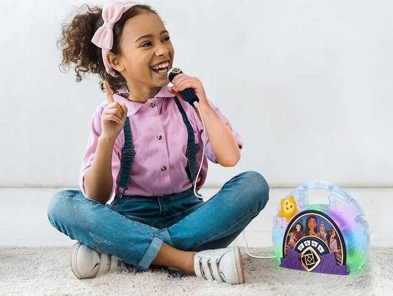 Ekids BoomBox Wish Disney  nešiojama kolonėlė + karaoke mikrofonas