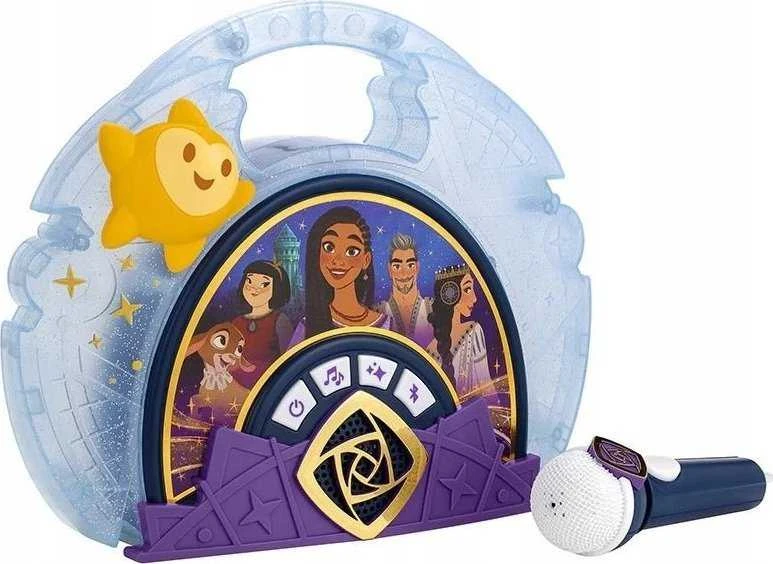 Ekids BoomBox Wish Disney  nešiojama kolonėlė + karaoke mikrofonas
