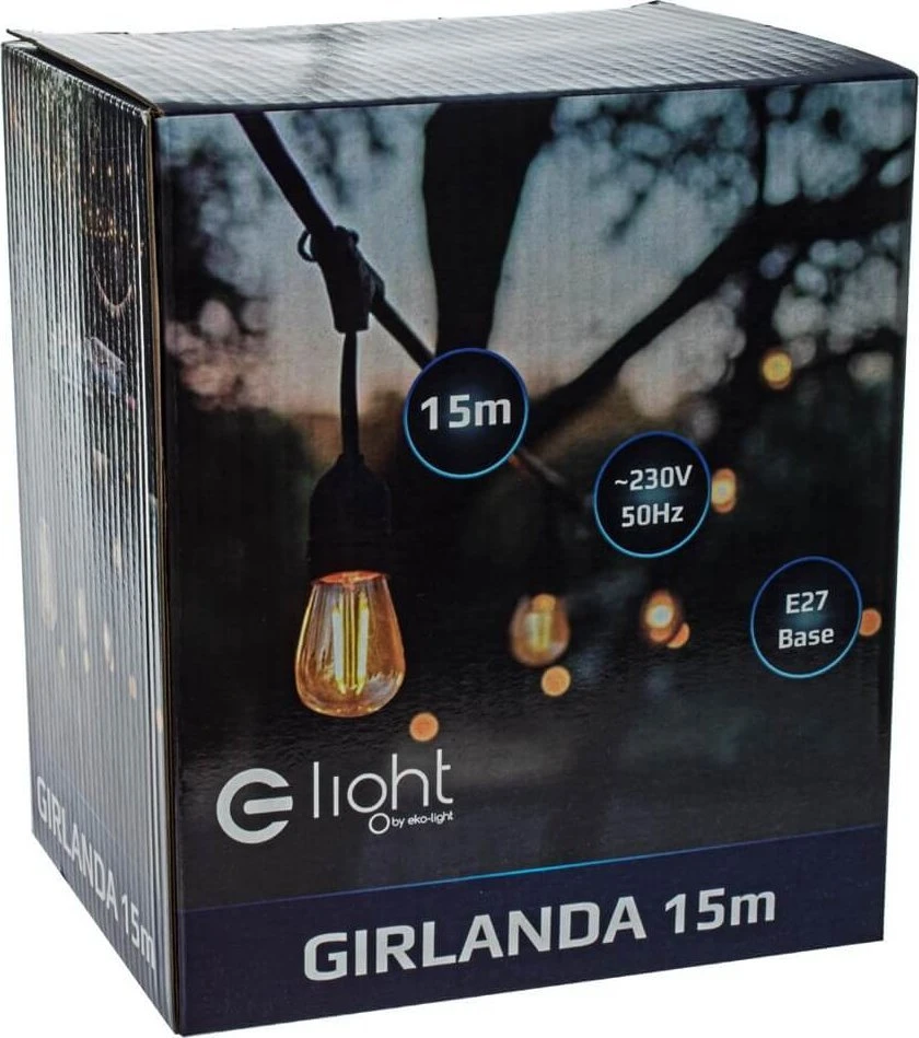 Eko_Light Lempučių girlianda Milagro EKO9138 EKO9138, 15 m