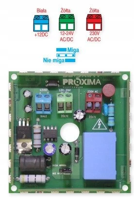 Proxima LED apšvietimas ir įspėjamoji lemputė, POLE 12-230V AC/DC