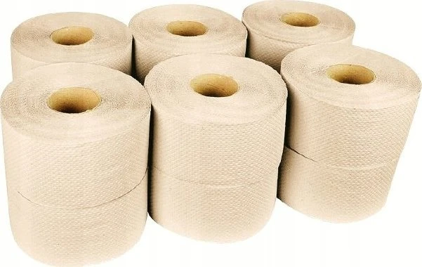 EkoClean Bunny Soft - Big Rola Eko* - Natūralus vieno sluoksnio tualetinis popierius, perdirbtas popierius, 105 m, 12 ritinėlių