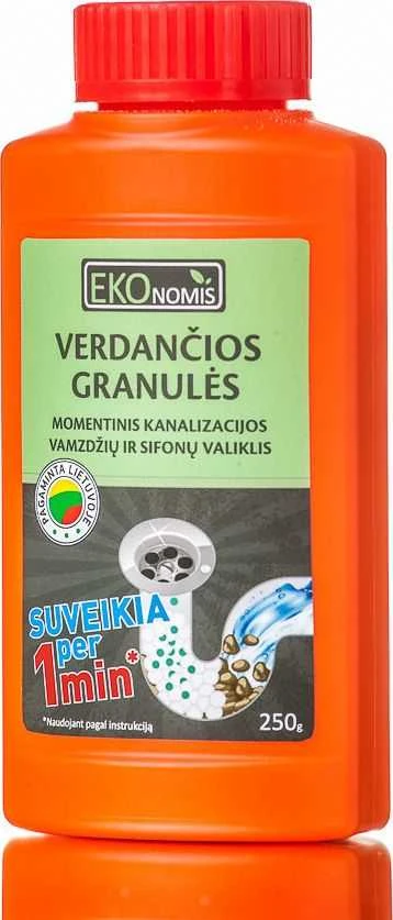 Sifonų ir kanaliza valik Ekonomis VERDANČIOS GRANULĖS®,250g