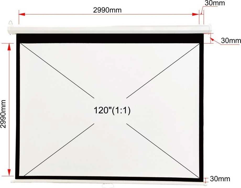 RANKINĖ ART SCREEN 120 colių 305x305 cm MA-120 1:1