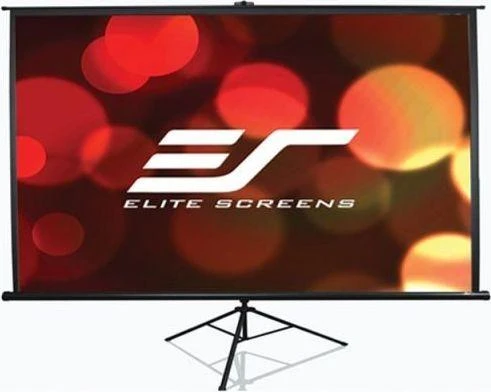 Projektorius Elite Screens | su stovu/Portable Pull Up Projektoriaus ekranas | T92UWH | Įstrižainė 92" | 16:9 | Matomo vaizdo plotis (W) 203.2 cm | Juodas