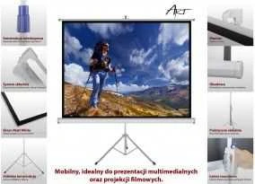 ART ER T84 1:1 ART rankinis Ekranas su stovu 1:1 118 213x213cm TS-84 1:1