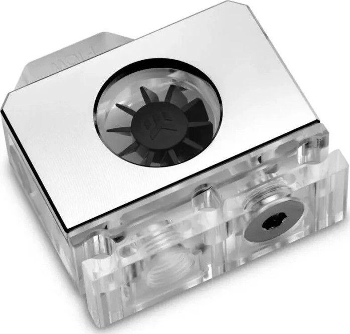 Ek Water Blocks Ek Vanduo Blocks EK Vanduo Blocks EK-Quantum skaliarinis srauto matuoklis, iš apačios į viršų, D-RGB, nikelio spalvos