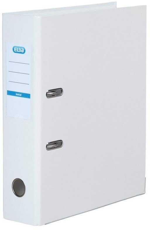 ELBA METAL BREVORDNER Baltas A4 8 CM