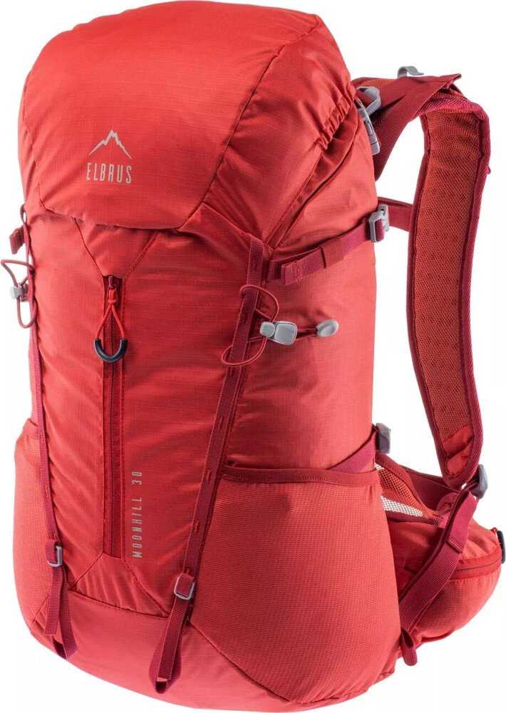Elbrus Moonhill 30l turistinis kuprinės raudona su lietaus uždangalu