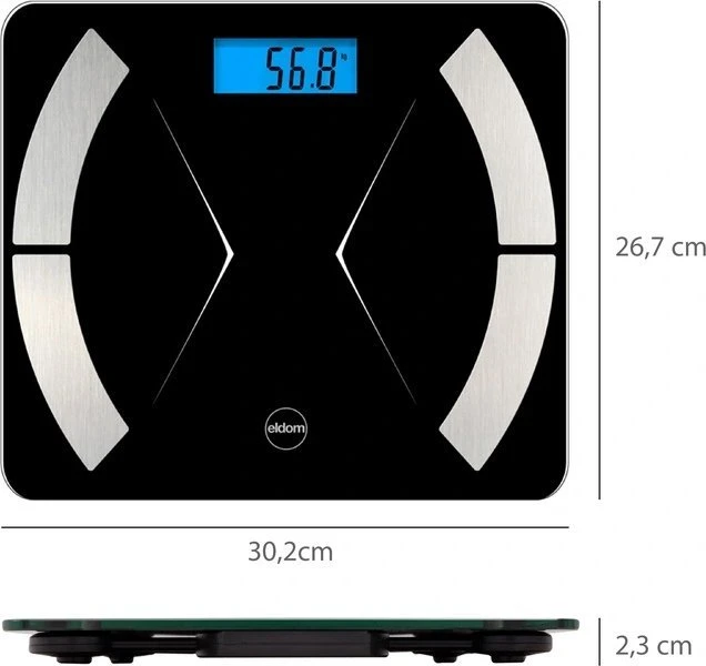 Išmaniosios bluetooth vonios svarstyklės Eldom TWO500 baltas