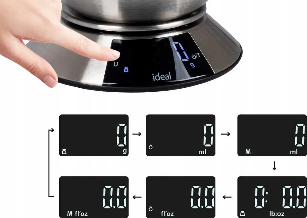 Eldom IDEAL Electronics Svarstyklės Clean