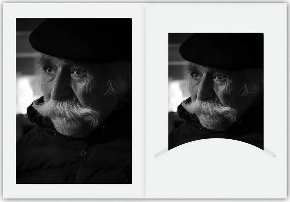 Nuotraukų rėmelis 1x100 Daiber Portrait aplankai w. Passepartout 13x18 balto šilko