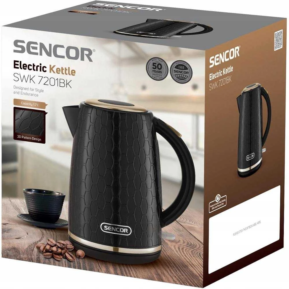 Electric, plastikas virdulys SENCOR SWK 7201BK, 1.7 l | Sencor