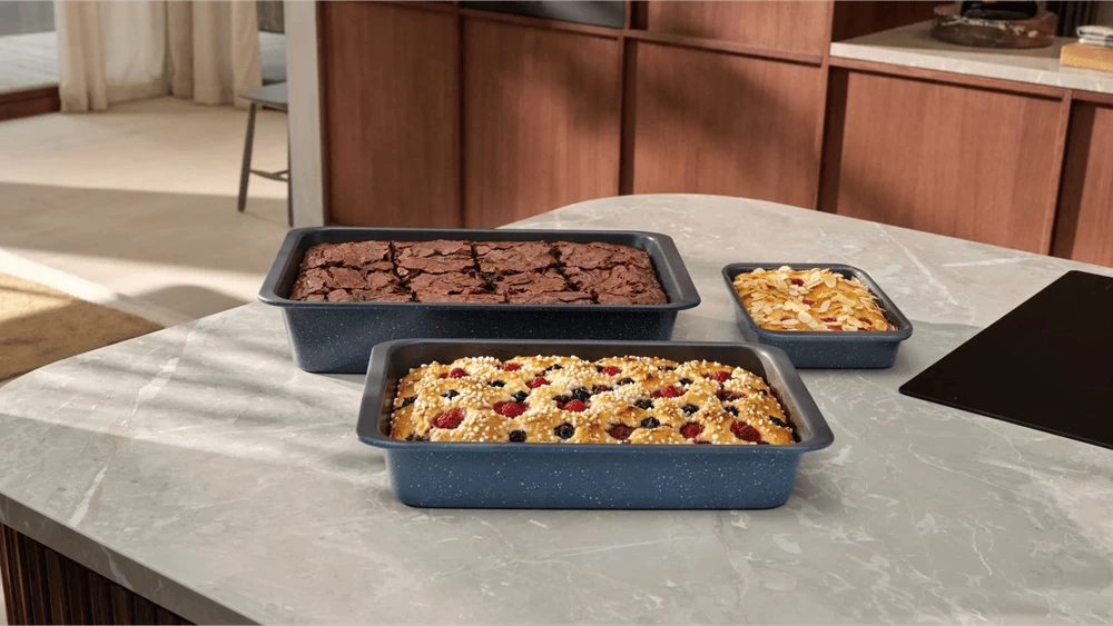 Electrolux E9OOECTS Easy2Clean Rectangular 3-Pan Set