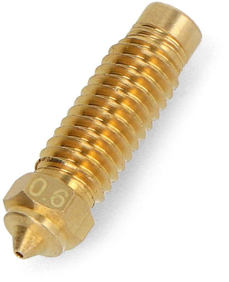 Žalvarinis 0.6 mm 3D spausdintuvo antgalis