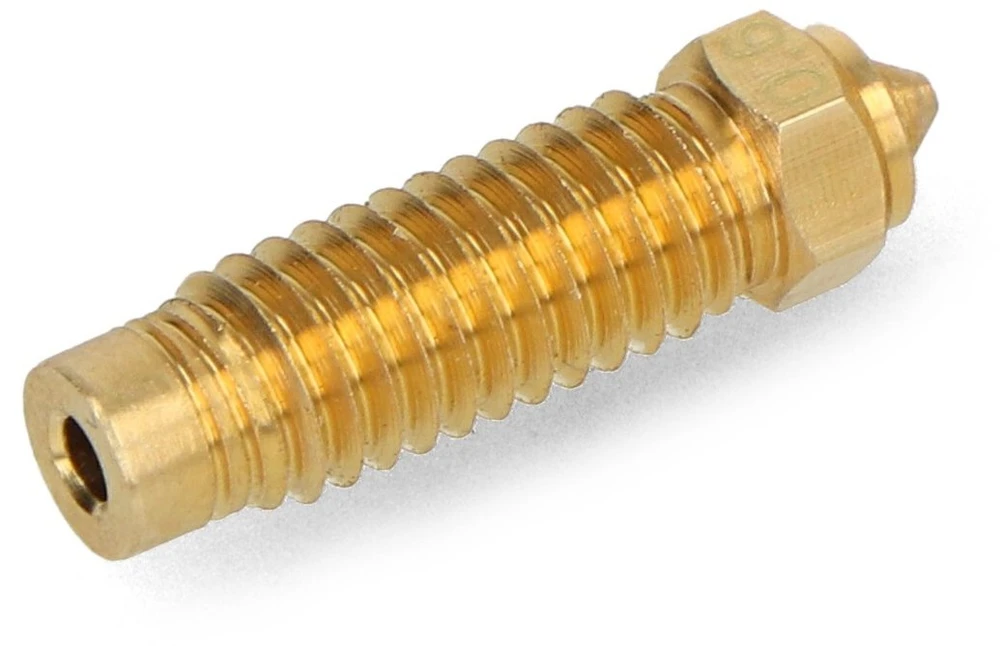 0.6 mm antgalis Elegoo Neptune 4 Plus/4 Max 3D spausdintuvams - 1.75 mm filamentas - žalvaris