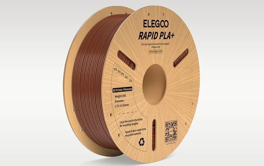 ELEGOO Rapid PLA+ filamentas (rudas)