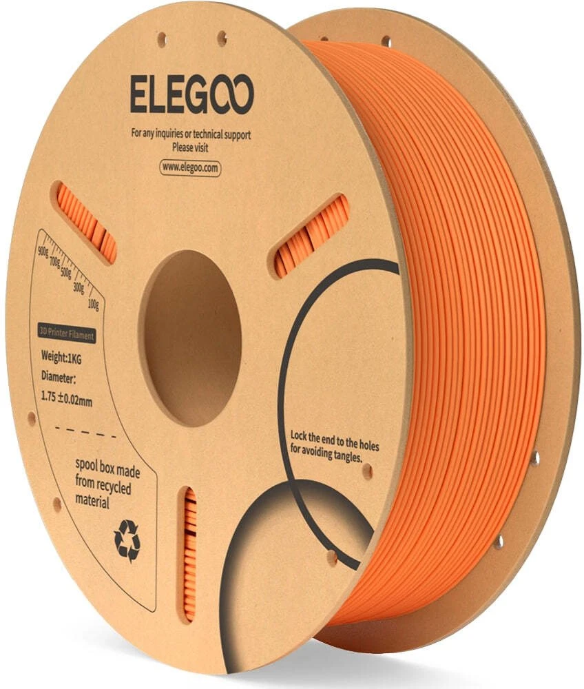 Elegoo PLA 1.75mm 1kg - Oranžinis