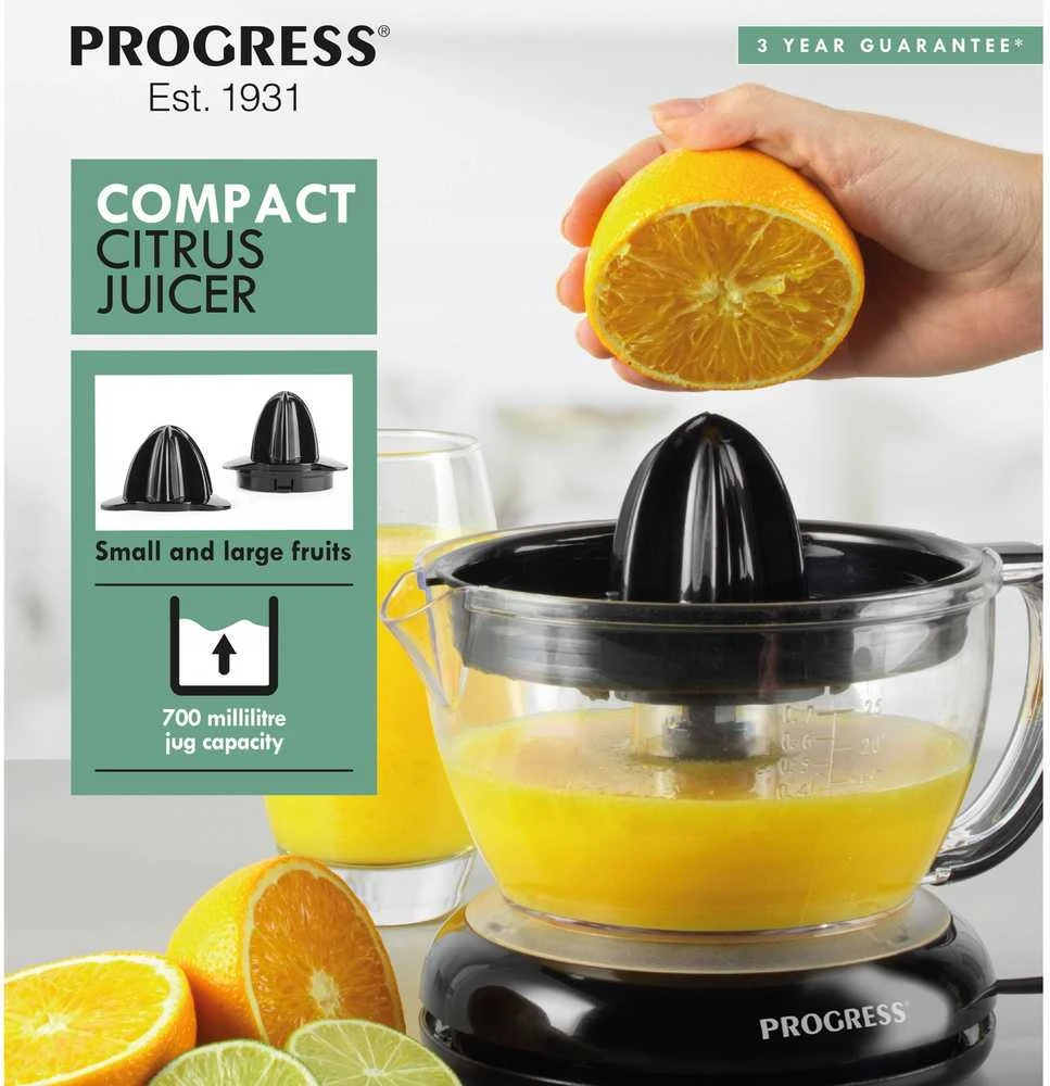 Citrusinių vaisių sulčiaspaudė Progress Elektrinė citrusinių vaisių sulčiaspaudė 40 W, 700 ml