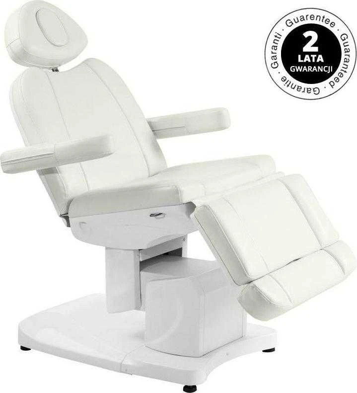 Activeshop Kosmetologinis krėslas AZZURRO 708A ELECTRIC 4 MOTOR Baltas