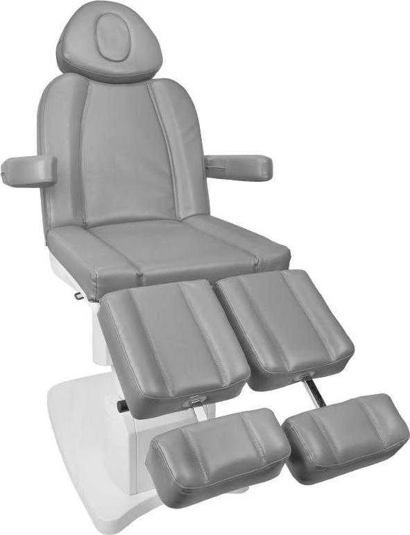 Activeshop Kosmetologinis krėslas AZZURRO 708A PEDI ELECTRIC 3 MOTOR Pilkas