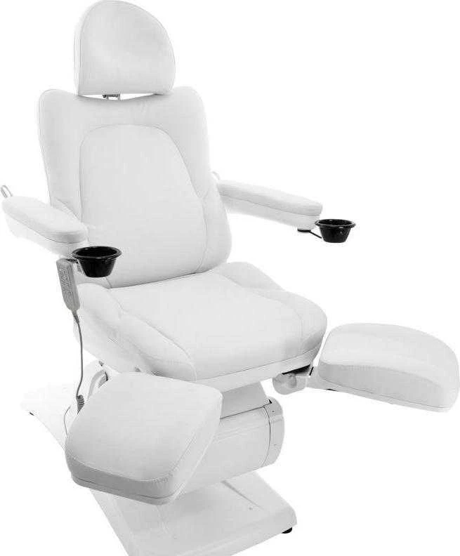 Activeshop Kosmetologinis krėslas AZZURRO 870 PEDI ELECTRIC 3 MOTOR Baltas