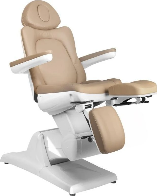 Activeshop Kosmetologinis krėslas AZZURRO 870 PEDI ELECTRIC 3 MOTOR Cappuccino