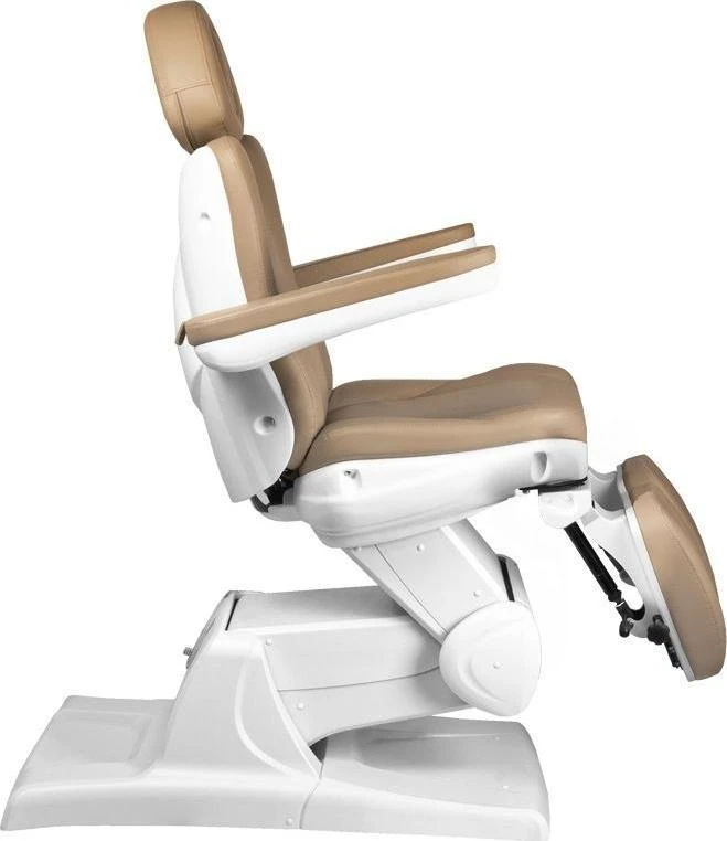 Activeshop Kosmetologinis krėslas AZZURRO 870 PEDI ELECTRIC 3 MOTOR Cappuccino