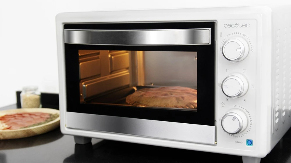 Elektrinė krosnelė Mini piekarnik Cecotec Bake&Toast 2600 Baltas 4Pizza Mini orkaitė