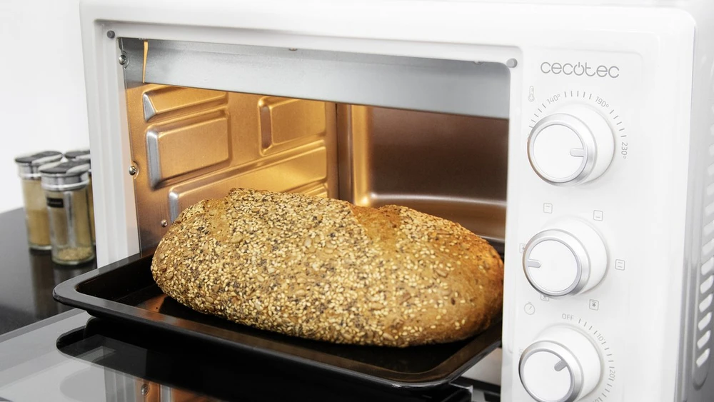 Elektrinė krosnelė Mini piekarnik Cecotec Bake&Toast 2600 Baltas 4Pizza Mini orkaitė