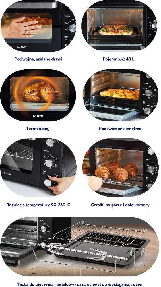 Mikrobangų krosnelė Mini orkaitė MPM MPE-17/T