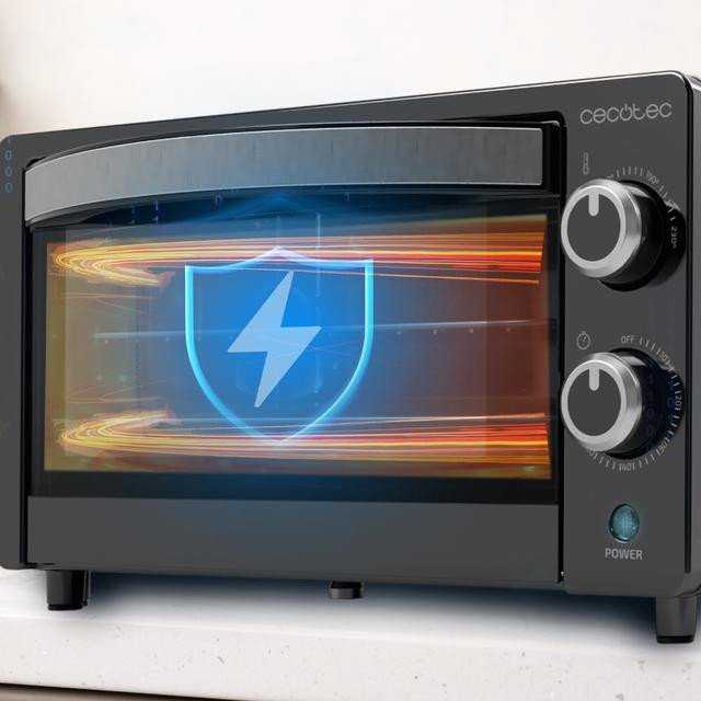 Elektrinė krosnelė Mini orkaitė Cecotec Bake&Toast 1090 juoda