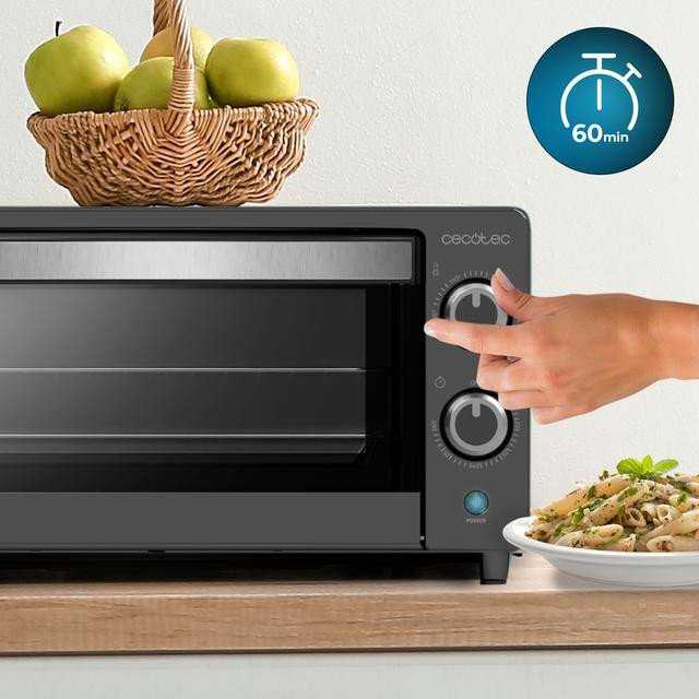 Elektrinė krosnelė Mini orkaitė Cecotec Bake&Toast 1090 juoda
