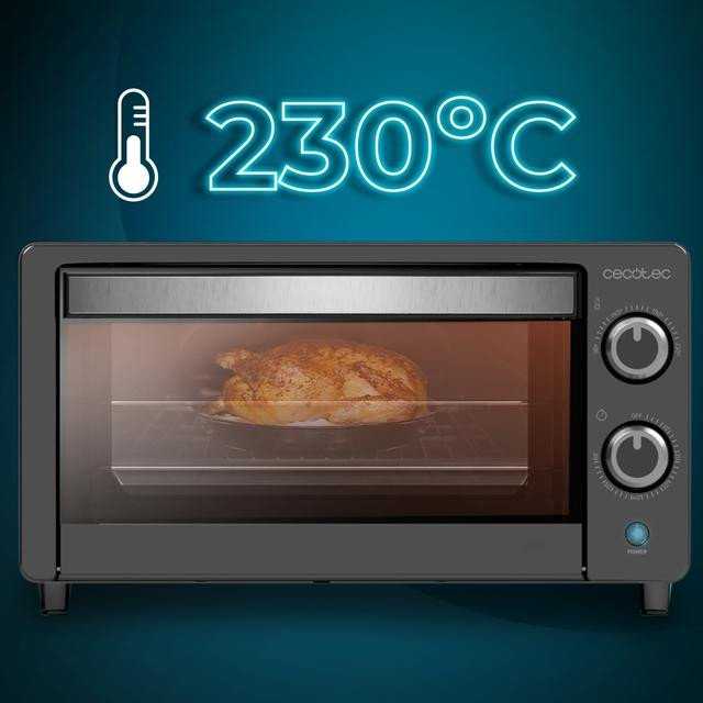 Elektrinė krosnelė Mini orkaitė Cecotec Bake&Toast 1090 juoda