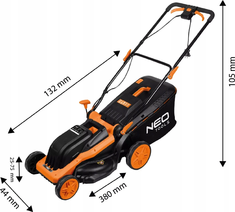 Neo Tools Vejapjovė 1600W 380 mm, kosz 45L