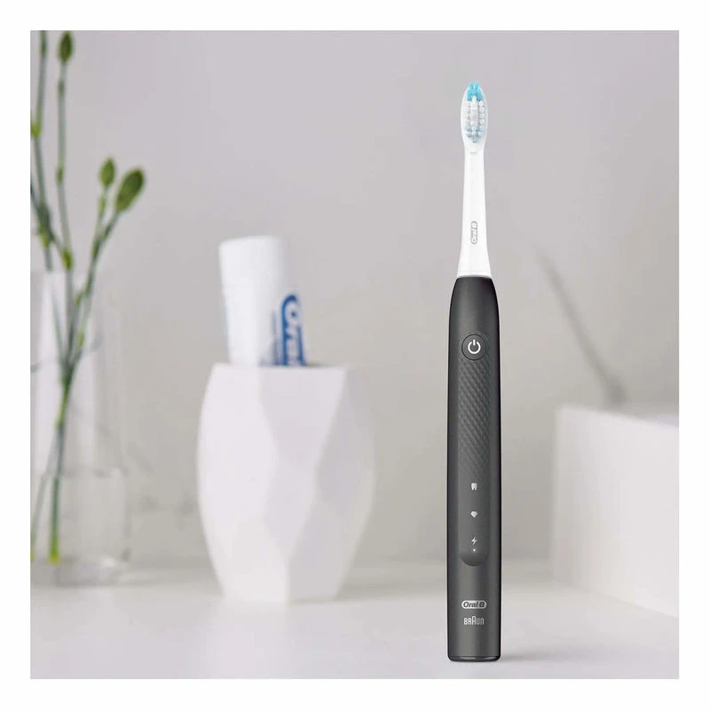 Elektrinis dantų šepetėlis Oral-B Pulsonic Slim Clean 2000, juodos spalvos aprašymas - Prekės nuotrauka