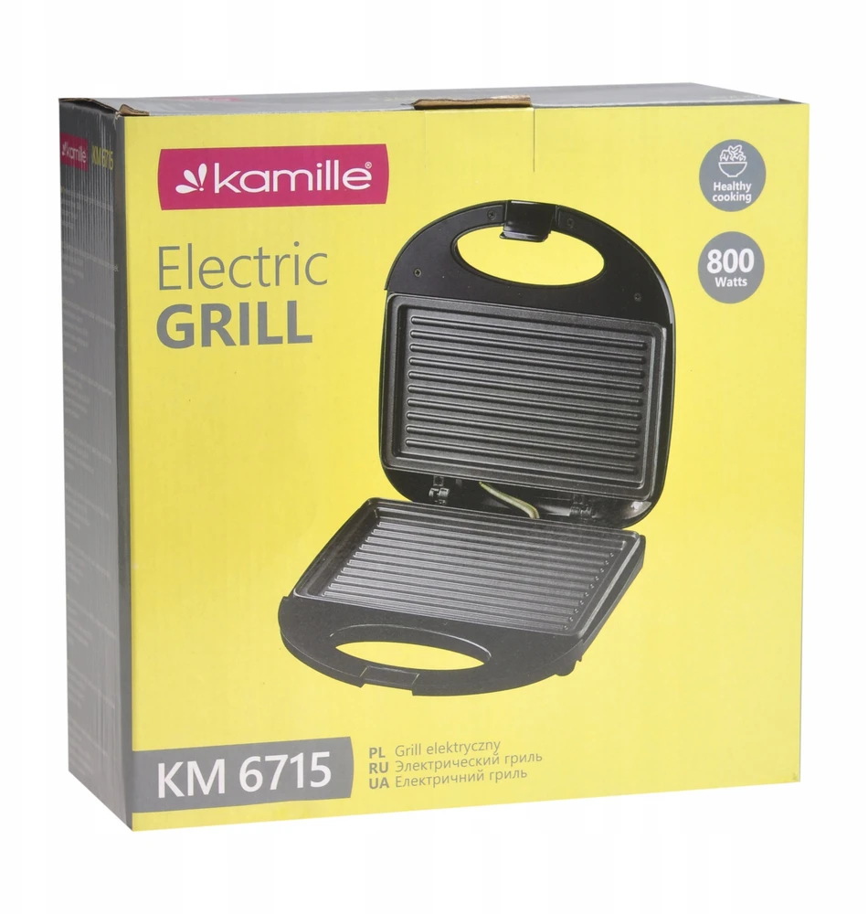 Elektrinis grilis HP Keptuvas 6715 Juodas 800 W GRILL