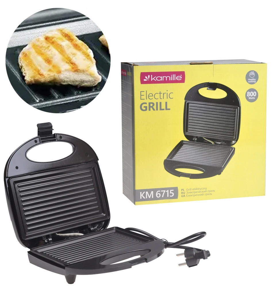 Elektrinis grilis HP Keptuvas 6715 Juodas 800 W GRILL