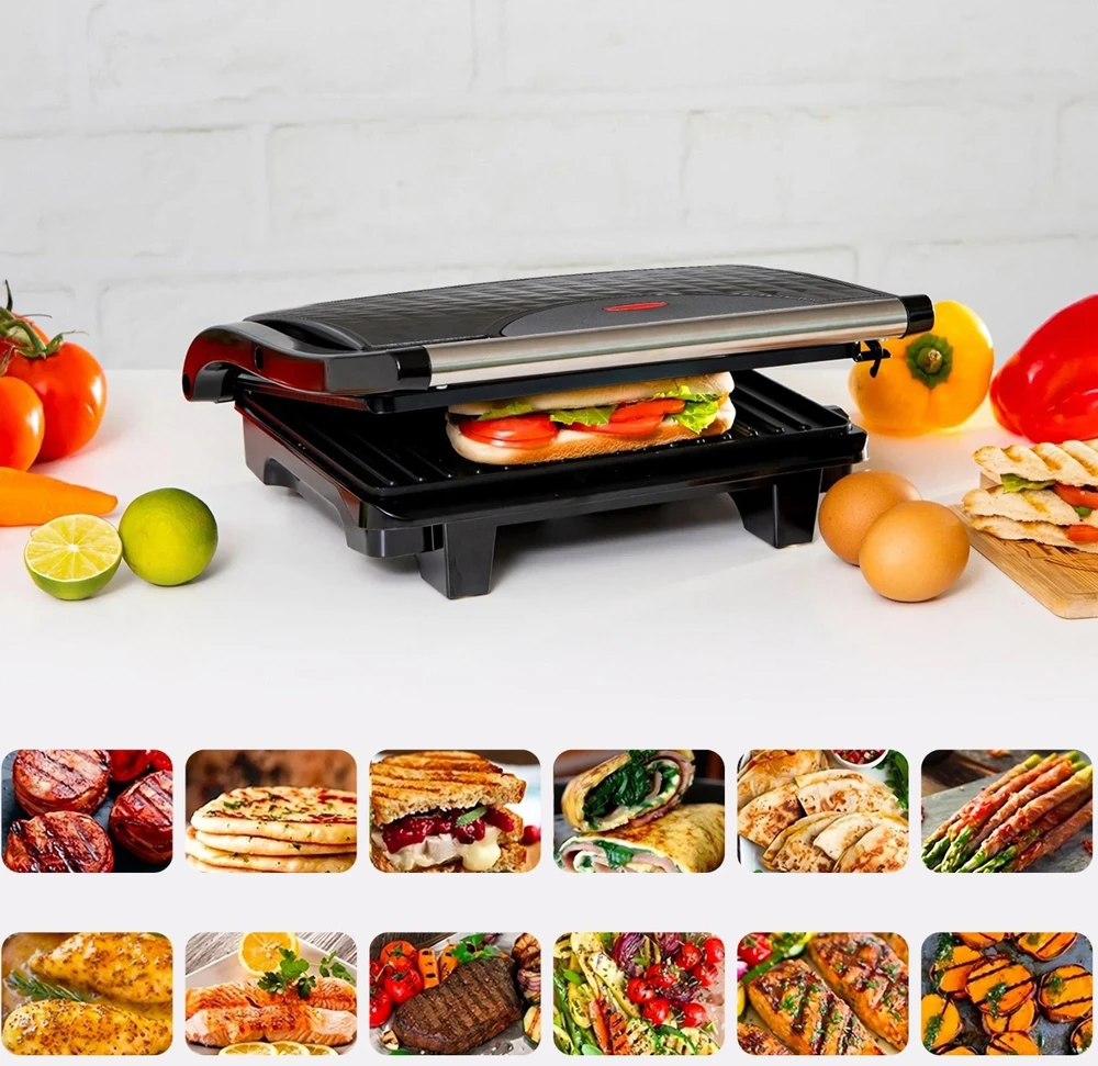 Kontaktowy Kontaktinis elektrinis grilis E345, 750W