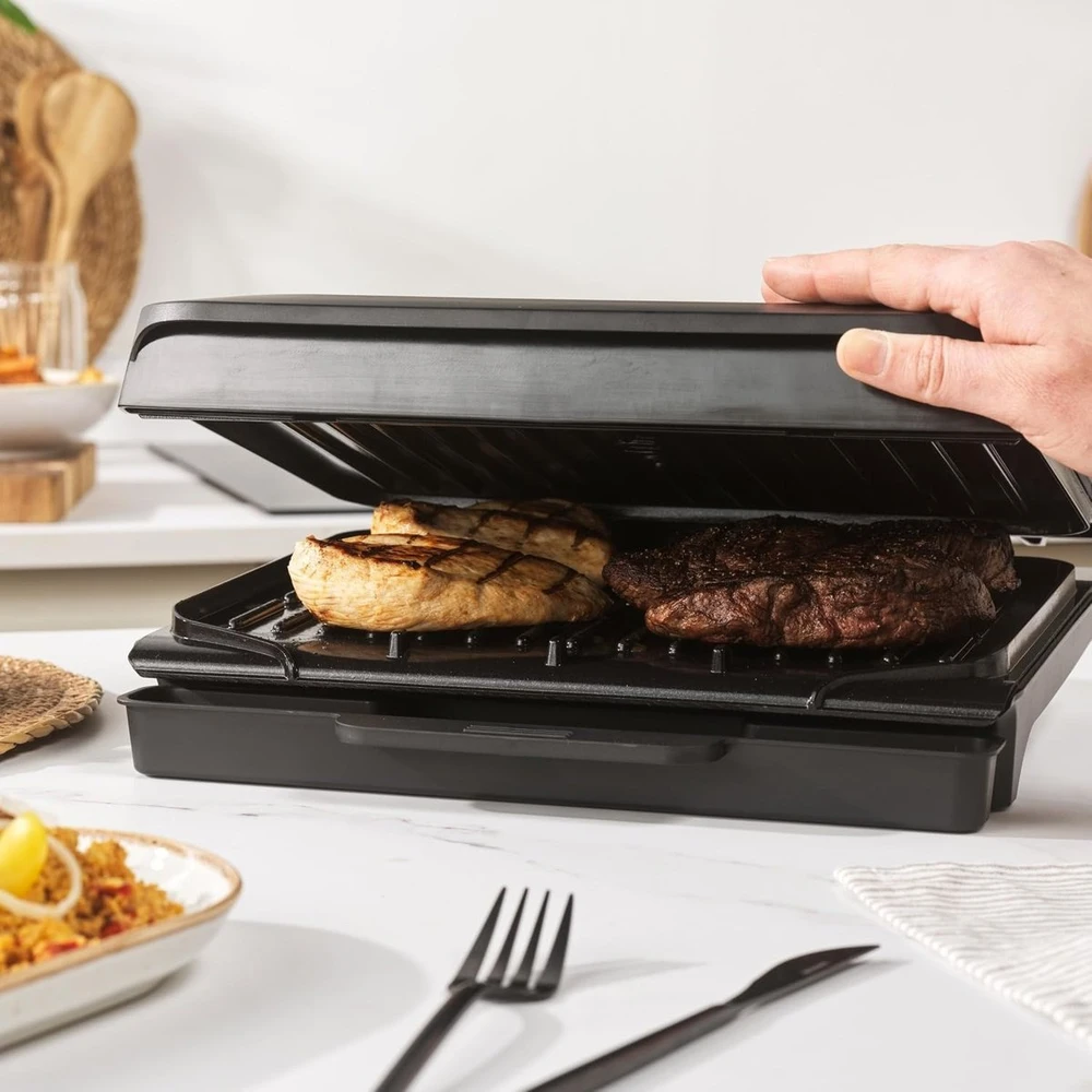 Elektrinis grilius Salter Daily be PFAS EK6235VDE 4 porcijų steikai panini 30x21cm 1500W