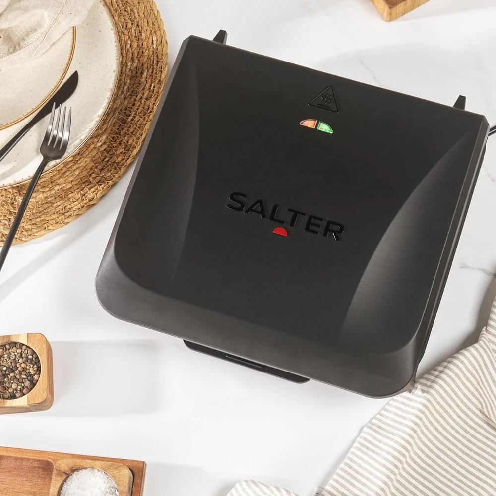 Elektrinis grilius Salter Daily be PFAS EK6235VDE 4 porcijų steikai panini 30x21cm 1500W