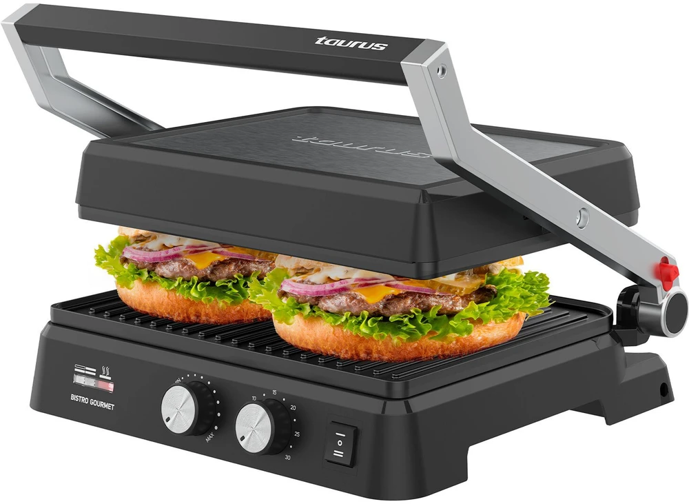 Taurus Bistro Gourmet 2600 W 2-in-1 kontaktinė grilio keptuvė