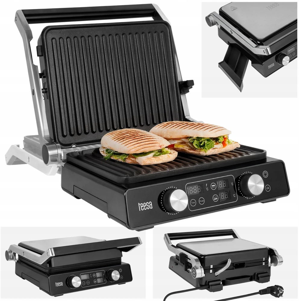 Elektrinis grilis Teesa Panini Grill, 2000 W, 3 kepimo režimai